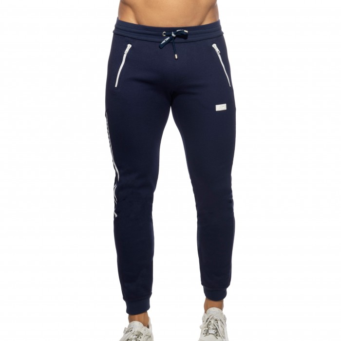  Double zip Jogging pants - navy - ADDICTED AD1012-C09 