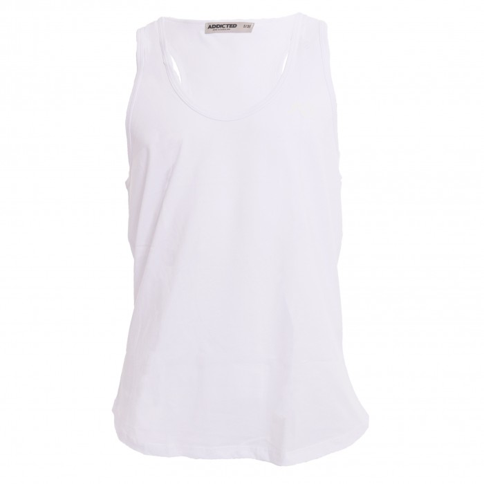 Débardeur U-neck Cotton - blanc - ADDICTED AD997-C01