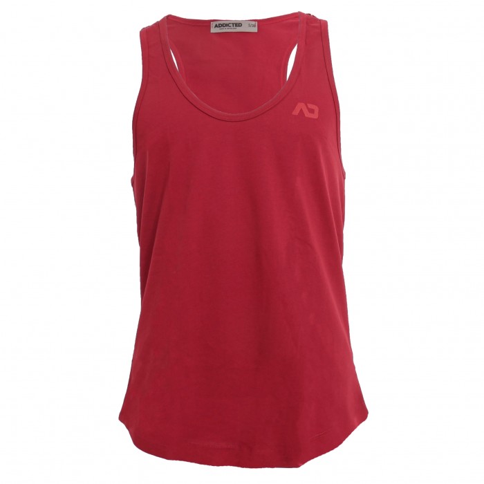 Débardeur U-neck Cotton - rouge - ADDICTED AD997-C06