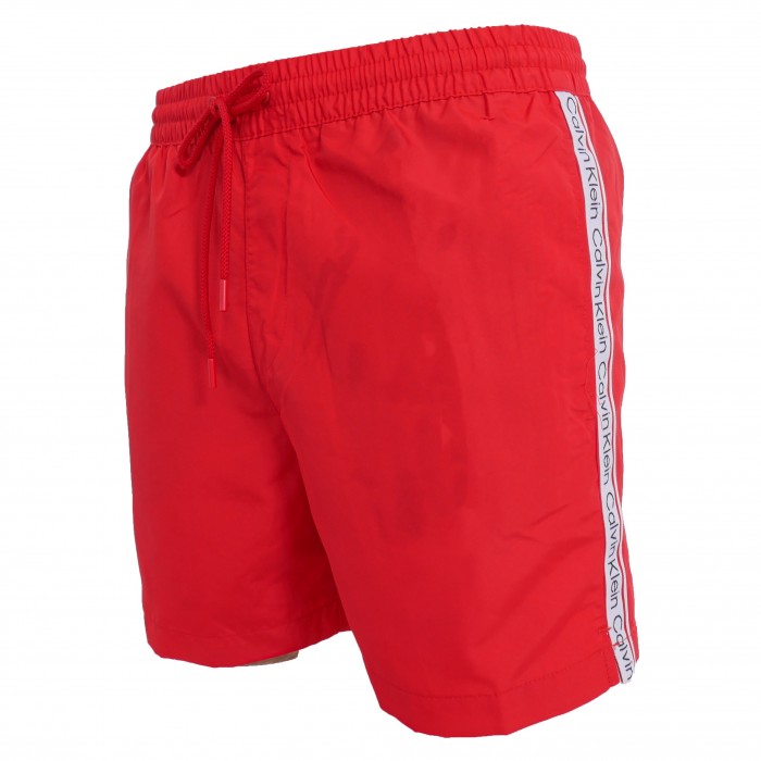  Short de bain avec cordon de serrage Calvin Klein - rouge - CALVIN KLEIN KM0KM00700-XNL 