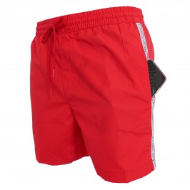  Short de bain avec cordon de serrage Calvin Klein - rouge - CALVIN KLEIN KM0KM00700-XNL 