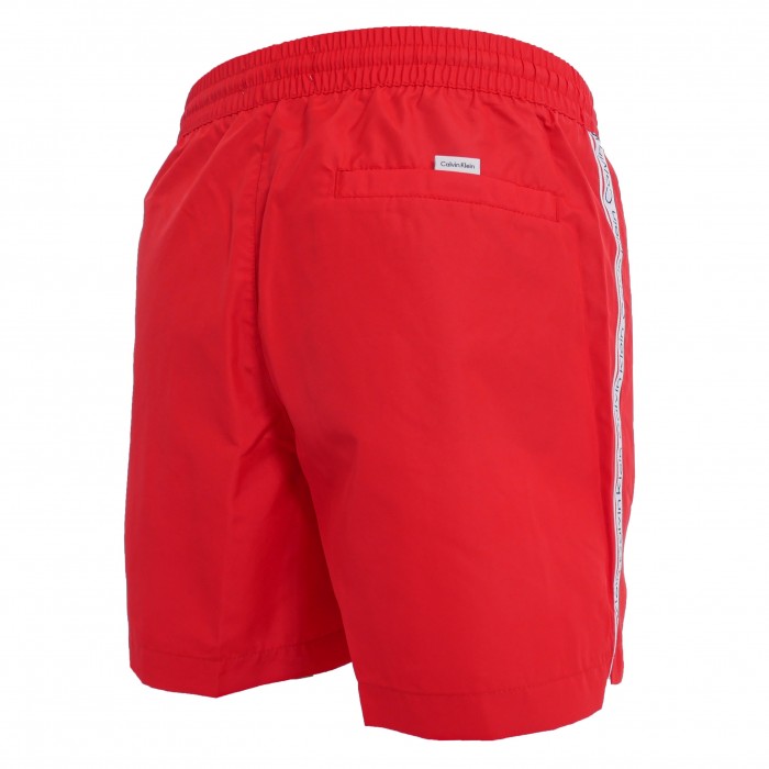  Short de bain avec cordon de serrage Calvin Klein - rouge - CALVIN KLEIN KM0KM00700-XNL 