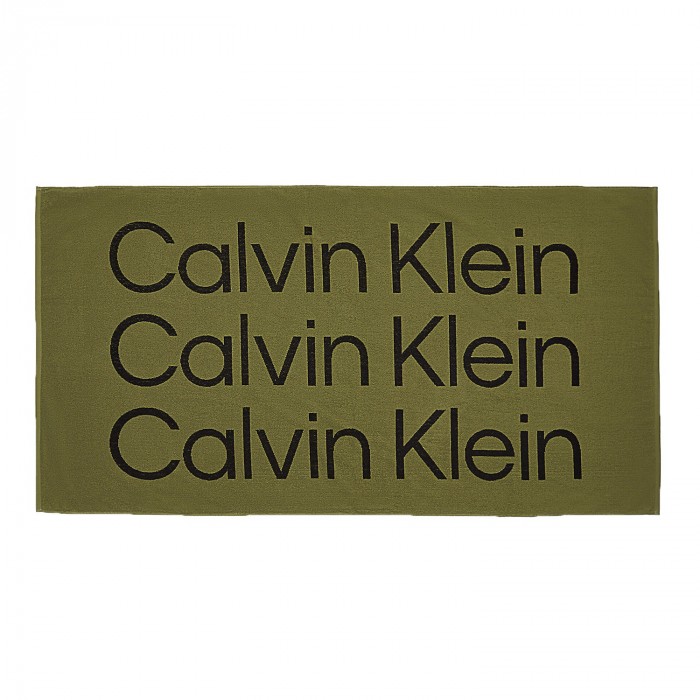  Badetuch Calvin Klein New basil - khaki - CALVIN KLEIN KU0KU00090-MSP 