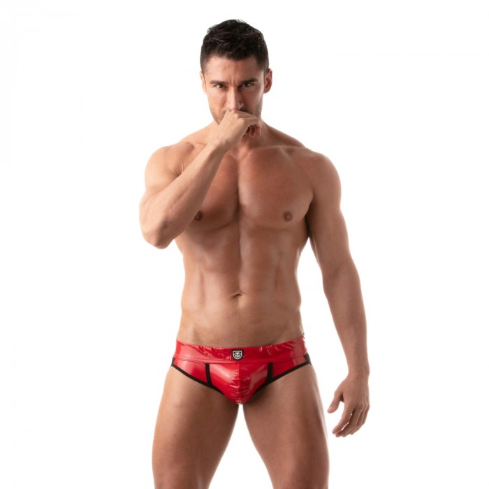  Jockstrap Vinyl - red - TOF PARIS TOF183R 