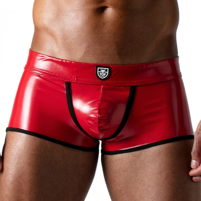  Boxer Vinyl - rouge - TOF PARIS TOF184R 