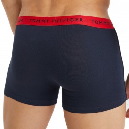  Lot de 3 boxers à bande de logo navy bleu et rouge - TOMMY HILFIGER UM0UM02324-0V4 