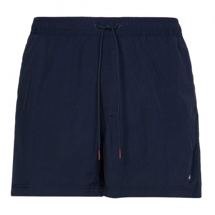 Short de bain Tommy moulant mi-long - bleu marine foncé - TOMMY HILFIGER UM0UM02041-DW5