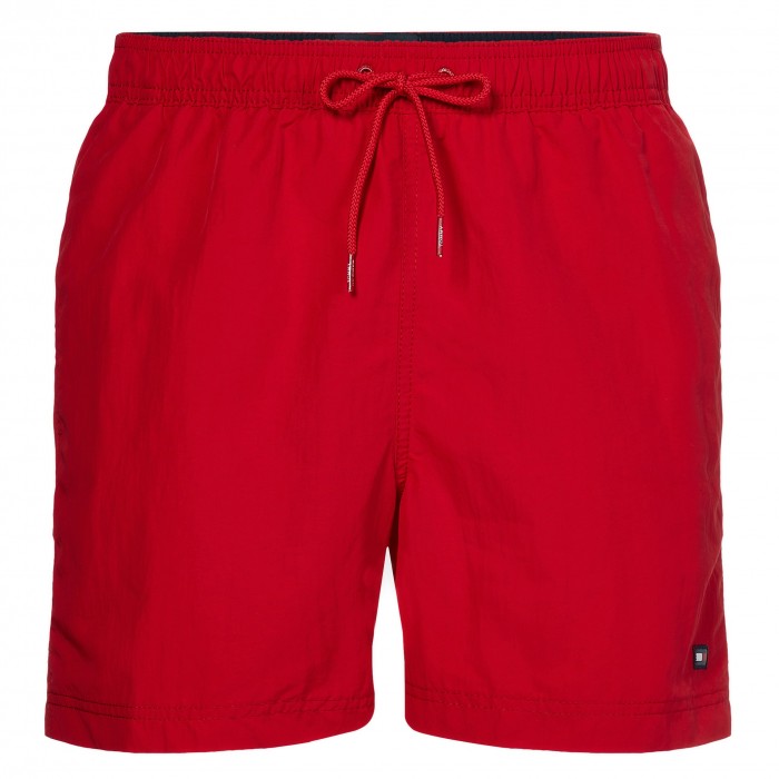 Short de bain Tommy moulant mi-long - rouge - TOMMY HILFIGER UM0UM02041-XLG