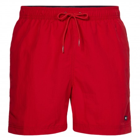 Tommy tight-fitting swim shorts mid-long - red