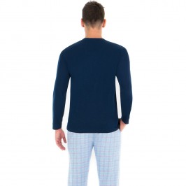  Pyjama long homme col T Tailoring Eminence - EMINENCE 7M27 4761 