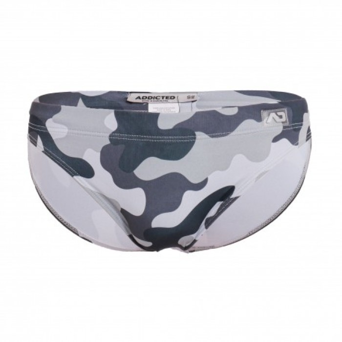 Slip de bain Basic camouflage - gris - ADDICTED ADS097 C17MOD