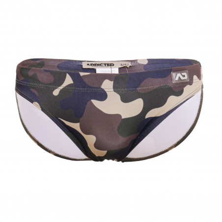 Slip de bain Basic camouflage - kaki