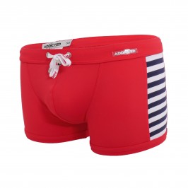 Boxer de bain Colored Sailor rouge - ADDICTED ADS107 C06