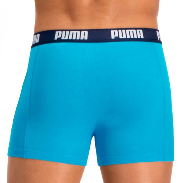  Boxer Basic - turquoise et bleu (Lot de 2) - PUMA 521015001-796 