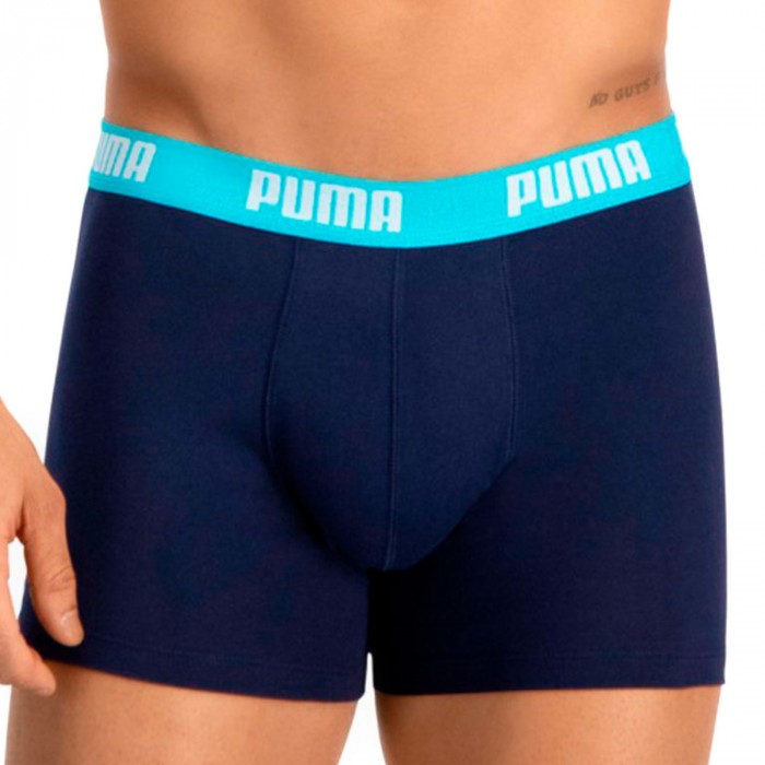  Boxer Basic - turquoise et bleu (Lot de 2) - PUMA 521015001-796 