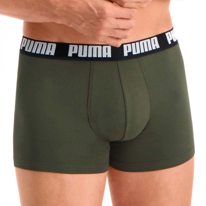  Boxer Basic - kaki et noir (Lot de 2) - PUMA 521015001-031 