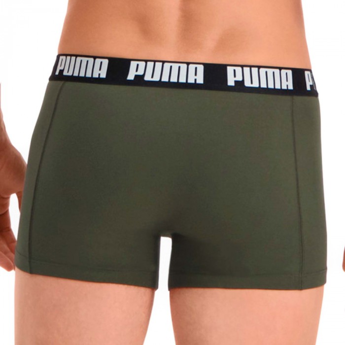  Boxer Basic - kaki et noir (Lot de 2) - PUMA 521015001-031 