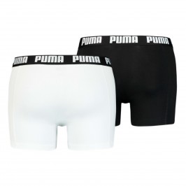  Basic Boxer Shorts 2 Pack - white and black - PUMA 521015001-301 