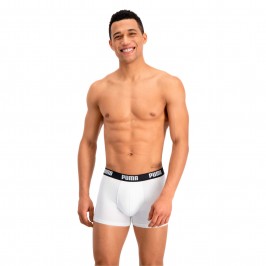  Basic Boxer Shorts 2 Pack - white and black - PUMA 521015001-301 