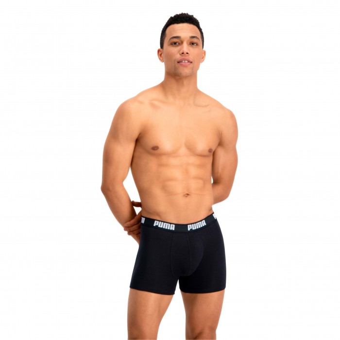  Basic Boxershorts 2er Pack - weiß und Schwarz - PUMA 521015001-301 