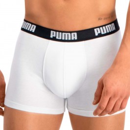  Basic Boxer Shorts 2 Pack - white and black - PUMA 521015001-301 