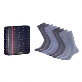  Coffret cadeau de 4 paires de chaussettes - jeans bleu - TOMMY HILFIGER 701218308-003 