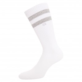  Lot de 2 paires de chaussettes rayées - blanc - CALVIN KLEIN 701218711-004 