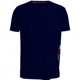  T-shirt extensible à imprimé logo TH - bleu marine foncé - TOMMY HILFIGER UM0UM02430-DW5 