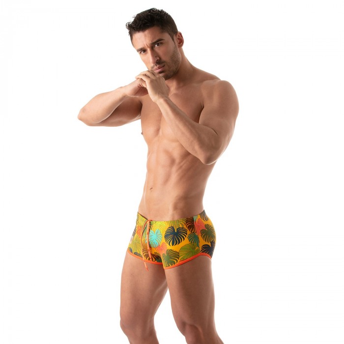  Boxer de bain Brazilian Floral - jaune - TOF PARIS TOF195J 