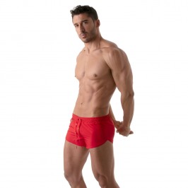  Short de bain Beach - rouge - TOF PARIS TOF199R 