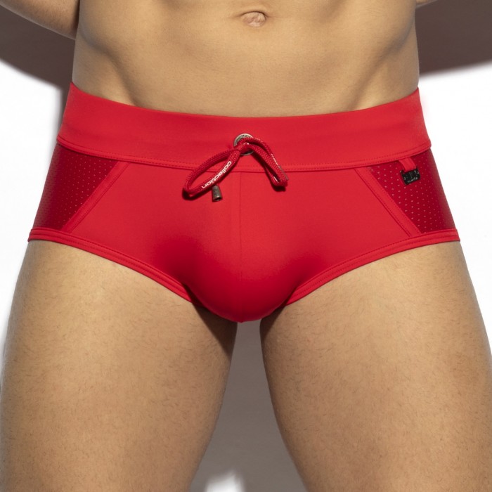  Slip de bain Classic - rouge - ES COLLECTION 2104-C06 