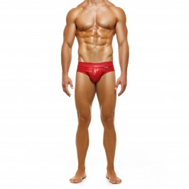  Bottomless brief Leather Legacy - red - MODUS VIVENDI 11113-RED 