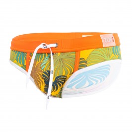 Floral Swim Brief - yellow - TOF PARIS TOF191J