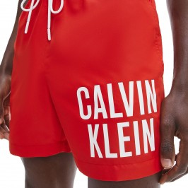  Medium Badeshorts mit Tunnelzug Intense Power - rot - CALVIN KLEIN KM0KM00701-XNL 