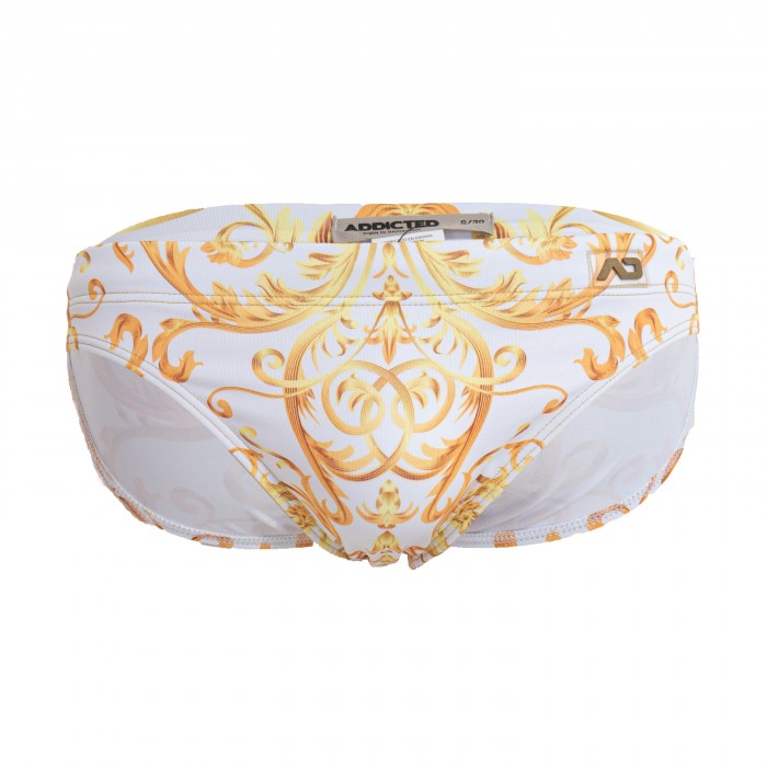 Slip de bain Versailles - blanc - ADDICTED ADS203-C01