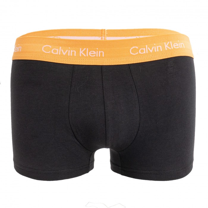  Juego de 3 boxers de cintura baja Cotton Stretch - cinturón azul, najanra y caqui - CALVIN KLEIN U2664G-1TU 