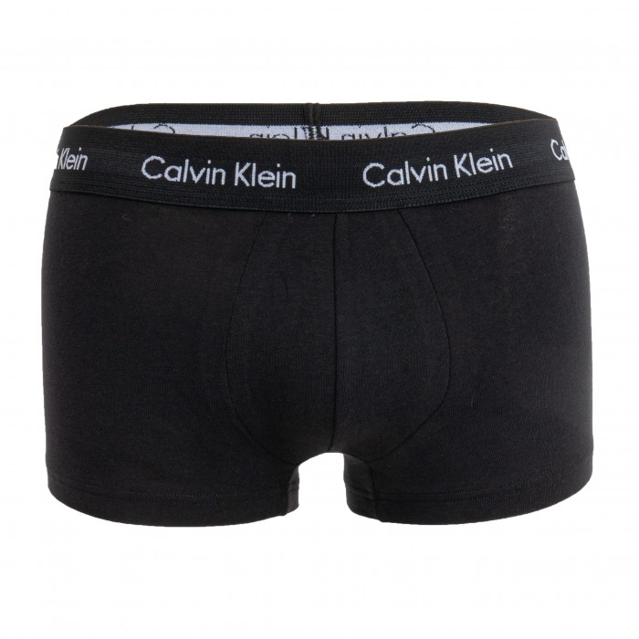  Set mit 3 Boxern niedrige Taille Cotton Stretch - blau, schwarz und weiß - CALVIN KLEIN U2664G-1WC 