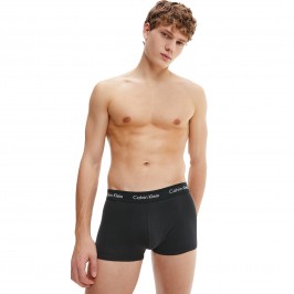  Set of 3 boxers low waist Cotton Stretch - blue, black and white - CALVIN KLEIN U2664G-1WC 