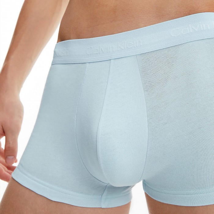  Set di 3 boxer a vita bassa Cotone Stretch - blu, nero e bianco - CALVIN KLEIN U2664G-1WC 