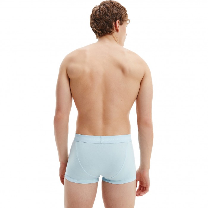  Juego de 3 boxers de cintura baja Cotton Stretch - azul, negro y blanco - CALVIN KLEIN U2664G-1WC 