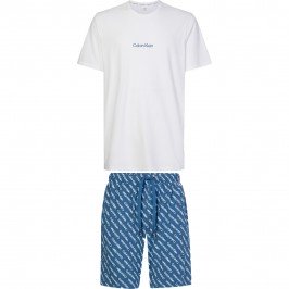 Shorts Pyjama Set Modern Structure - white - CALVIN KLEIN NM2177E-1MU