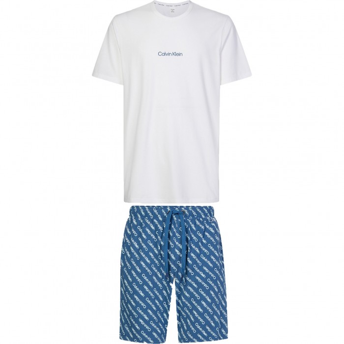 Conjunto de shorts de pijama Modern Structure - blanco - CALVIN KLEIN NM2177E-1MU