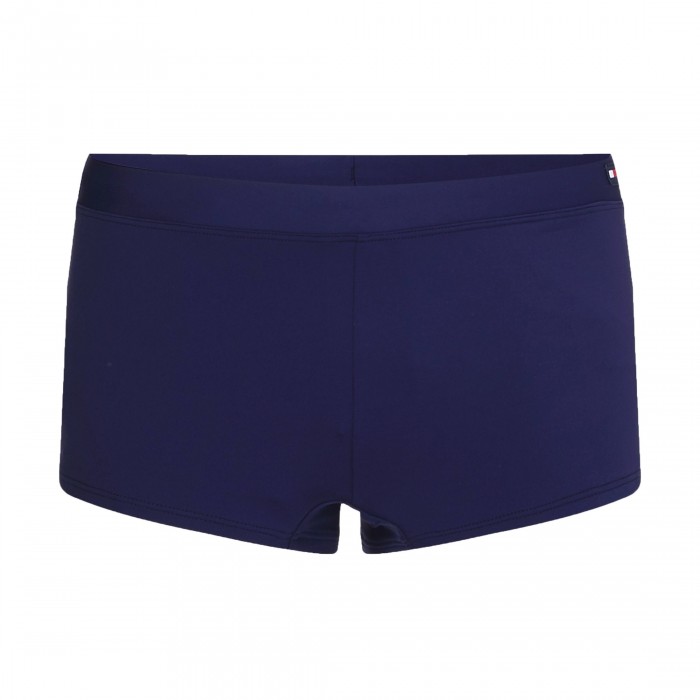 Boxer de bain uni en nylon recyclé à cordon - bleu marine foncé - TOMMY HILFIGER UM0UM02101-DW5