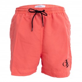  Bañador de largo medio con cordón Authentic - naranja - CALVIN KLEIN KM0KM00742-SN6 