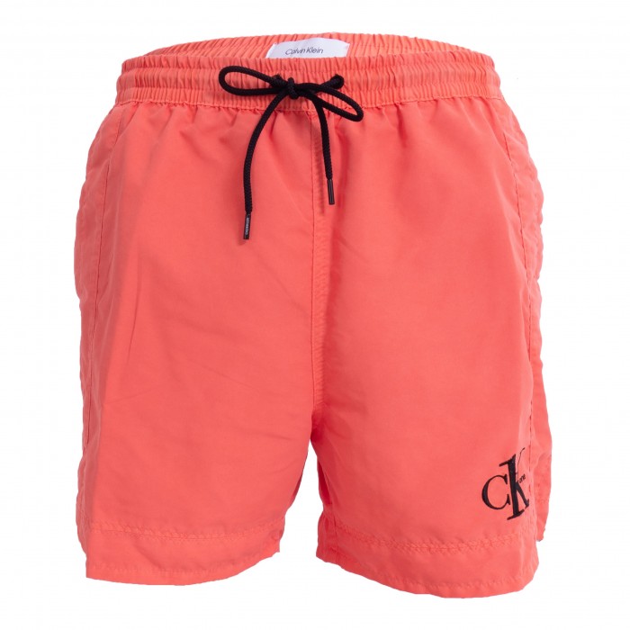  Medium Badeshorts mit Tunnelzug Authentic - orange - CALVIN KLEIN KM0KM00742-SN6 