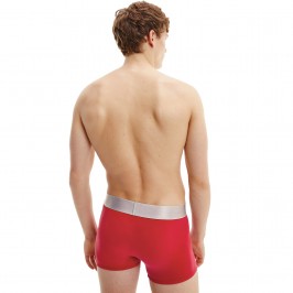  Boxer aderenti in confezione da 3 Steel Cotton - grigio, rosso e blu - CALVIN KLEIN NB3130A-109 