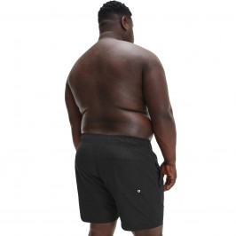  Short de bain mi-long avec cordon de serrage Intense Power  - noir - CALVIN KLEIN KM0KM00701-BEH 