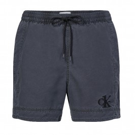 Pantaloncini da bagno con cordoncino medio Authentic - grigio - CALVIN KLEIN KM0KM00742-BEH