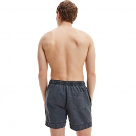  Pantaloncini da bagno con cordoncino medio Authentic - grigio - CALVIN KLEIN KM0KM00742-BEH 