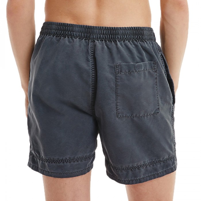  Medium Badeshorts mit Tunnelzug Authentic - grau - CALVIN KLEIN KM0KM00742-BEH 